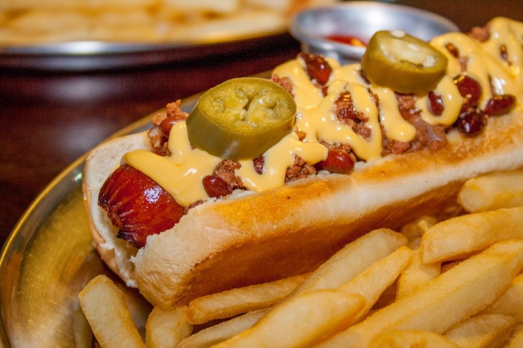 hot dog and fries