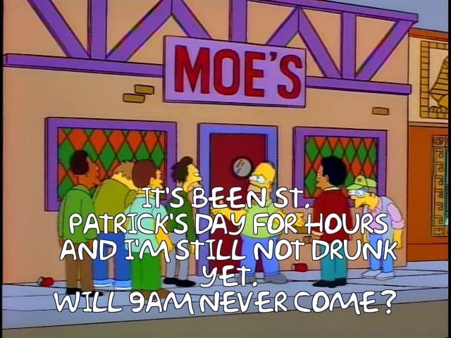 moes st Patricks day celebrations