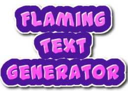 flaming text generator