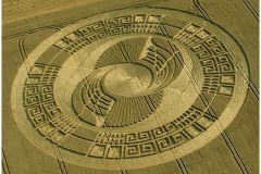 The Maya Calender crop circle- depicts End of 5th sun circle 2012 (human civilization)