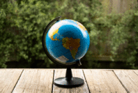 A Globe Outside 