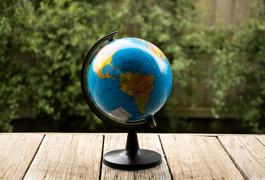 A Globe Outside
